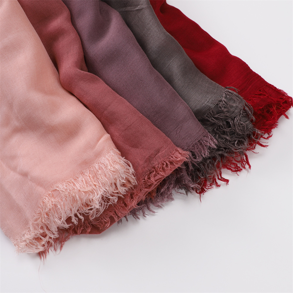 Cotton Viscose Plain Hijabs Soft Scarfs Shawls for Women Hijabs