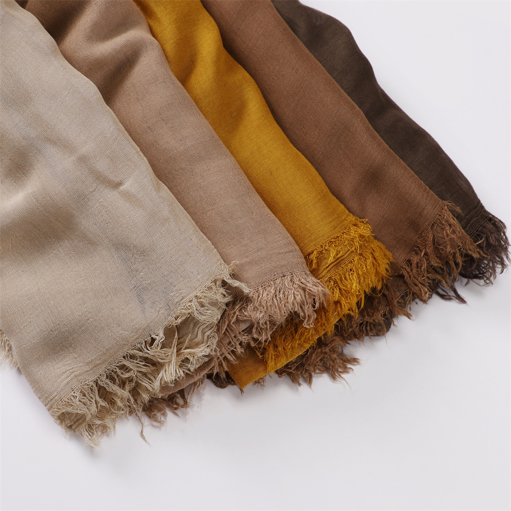 Cotton Viscose Plain Hijabs Soft Scarfs Shawls for Women Hijabs