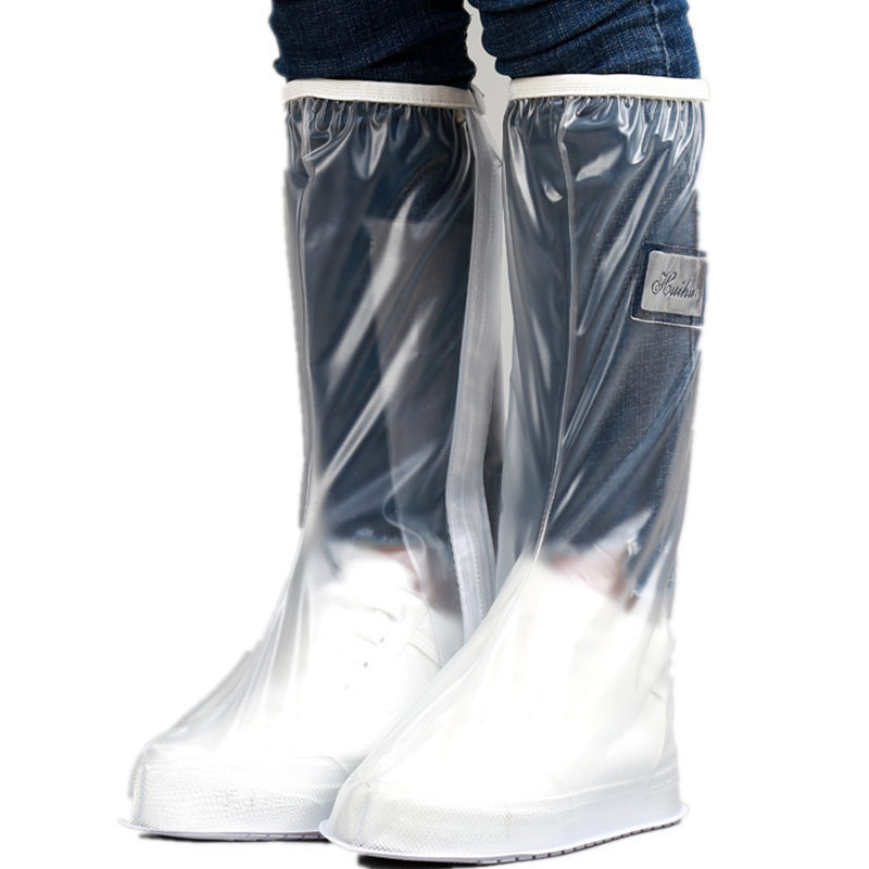 Hot sell PVC Protective  Rain Shoe Cover High Top Rain-proof Waterproof Shoes Rain Boot Shoes Cover