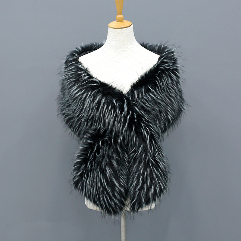  New Faux Velvet Scarves Fur Luxury Ladies Scarf Fashion Womens Fluffy Collar Warm Fur Cape Shawls For Women