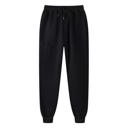   solid color sweatpants Fitted French Terry Stacked fleece trousers Men's Sweatpants men jogger pants