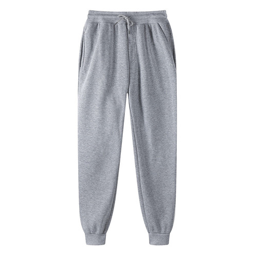   solid color sweatpants Fitted French Terry Stacked fleece trousers Men's Sweatpants men jogger pants