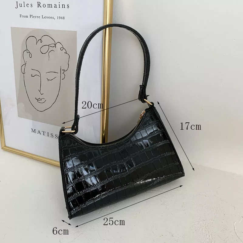 Fashion Exquisite Shopping Bag Retro Casual Women Totes Shoulder Bags Female Leather Solid Color Chain Handbag