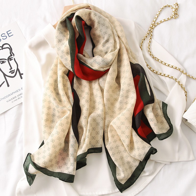 Women's Fashion Long Shawl Letters Jacquard Pashmina Scarf Winter Warm Tassel Large Soft Scarves 