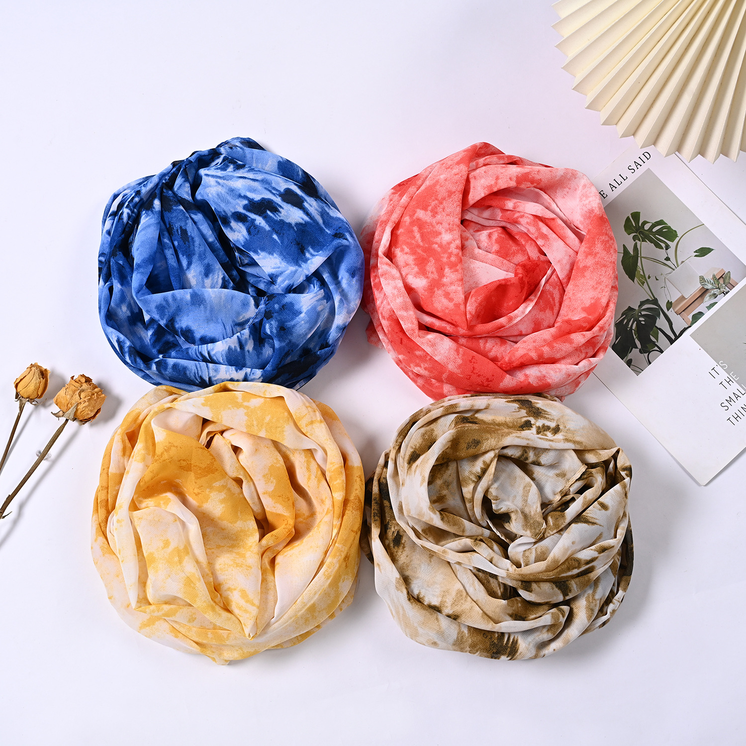 Chiffon Printed Autumn And Winter Fashion Style Women's Warm Fashion Long Scarf