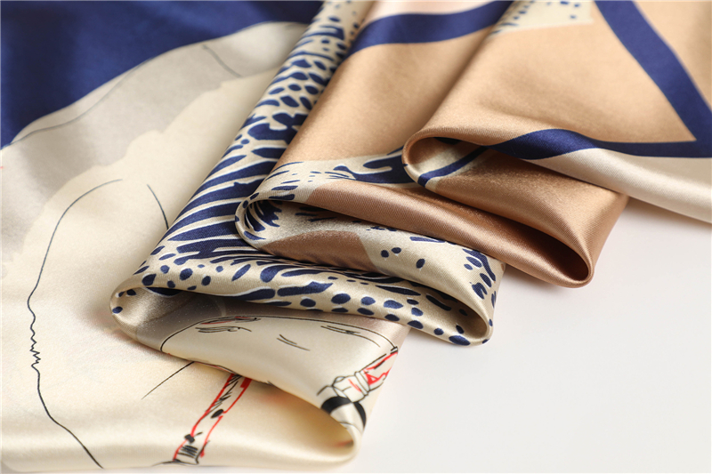 Fashion Plaid Scarves Women's Folar Classic Horse Print Scarves 90x90cm Square Scarves Headscarves