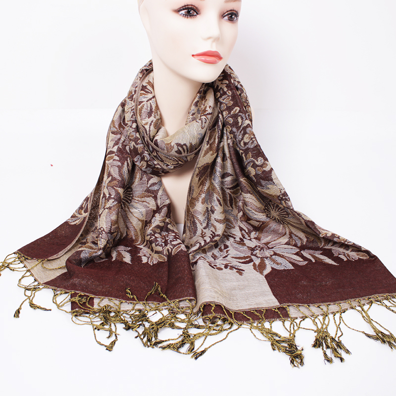 Multi-Color Spot Fashion Women's Scarf Jacquard Cashew Floral Scarf Shawl Women's Long Scarf