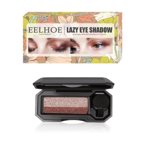 Six-color Eyeshadow Palette Net Red Live Earth Color Pearly Matte Glitter Eyeshadow Palette Shiny Eye Shadow