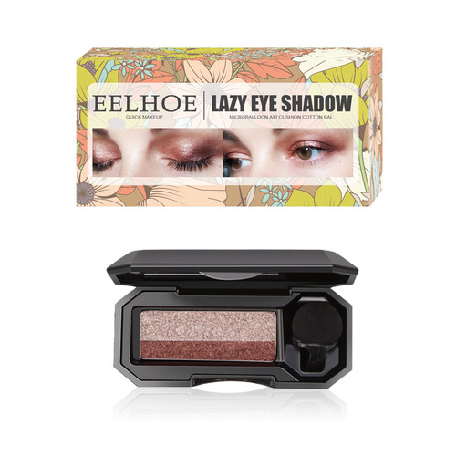 Six-color Eyeshadow Palette Net Red Live Earth Color Pearly Matte Glitter Eyeshadow Palette Shiny Eye Shadow
