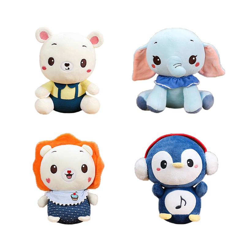 Elephant penguin Bear Lion comfort plush toy animal doll children's favorite companion toy gift