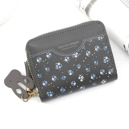 Women Small Wallet Ladies Mini Tassel Cute Girl Short Zipper Cute Embroider Pu Leather Coin Wallet Purse