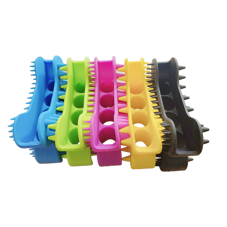 Dog Grooming Brush Silicone Pet Brushes for Shedding and Grooming Bone Shaped Silicone Dog Glove for Washing Pet Hair