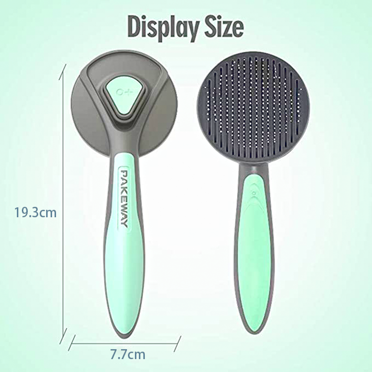 Dropshipping Hot Sale Accessories Hair Remover Comb Self Cleaning Pet Slicker Grooming Brush For Cat Dog