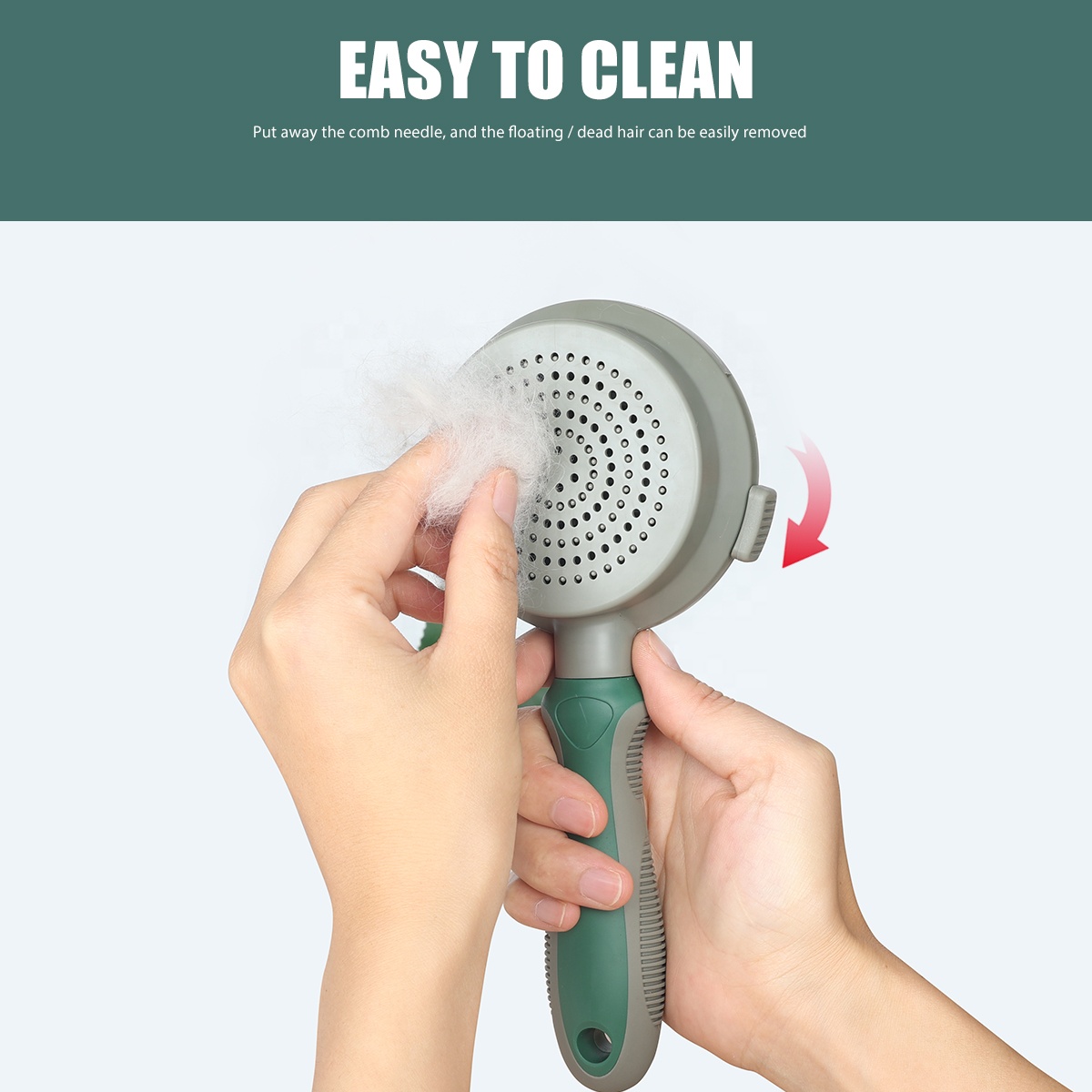   Double Sided Self Cleaning Cat Massage Brush Dog Pet Grooming Brush