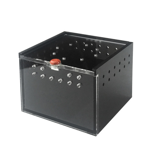 Spider Box Plastic Terrarium Breeding Case For Gecko Lizard Scorpion Unicorn Insect Black Acrylic Reptile Cage