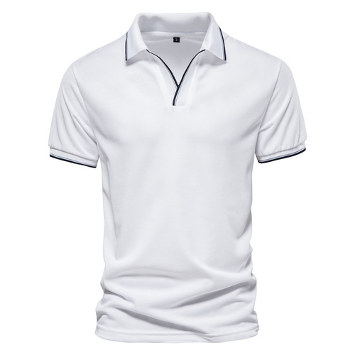  Short Sleeve  Plain Golf Polo Shirt   Design Blank 100% Cotton T Shirt Polo Men's Polo Shirts