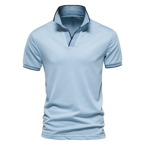  Short Sleeve  Plain Golf Polo Shirt   Design Blank 100% Cotton T Shirt Polo Men's Polo Shirts
