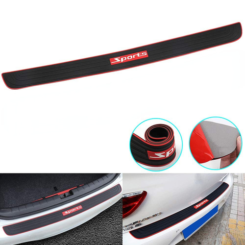 Car Rear Trunk Bumper Pvc Soft Glue Sticker Anti-Scratch Anti-Collision Protection Cover Strip Trunk Sill Guard Decal