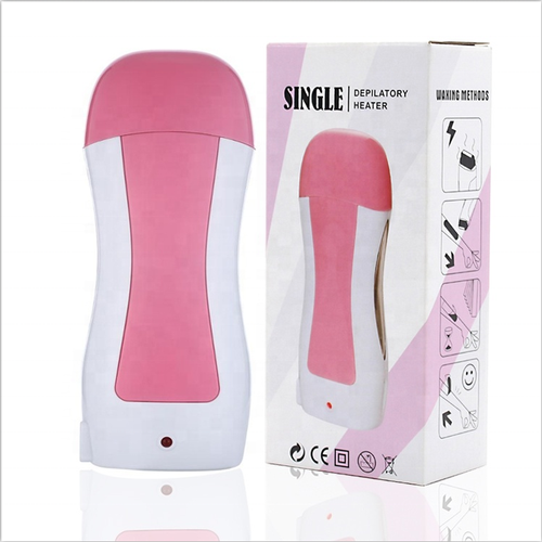 Dropshipping Pink 100 G Private label Depilatory Roller Heater depilatory Roll On Wax warmer hand held single roller wax