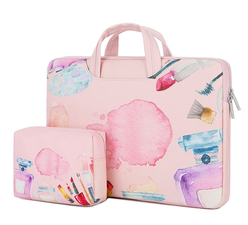 Luxury Vegan PU  Fake Leather Waterproof Bag For Samsung Women Leather Laptop Sleeve 13.3 Inch