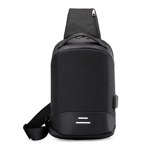 Mochilas usb anti theft men single shoulder chest bag multifunction crossbody sling messenger bag