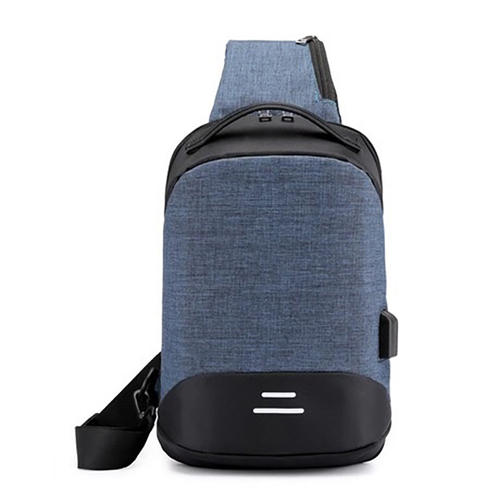 Mochilas usb anti theft men single shoulder chest bag multifunction crossbody sling messenger bag
