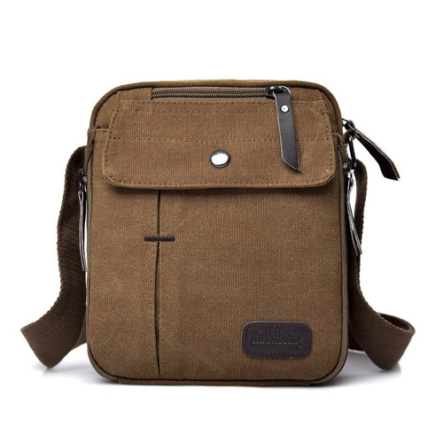 Retro men's casual Korean canvas bag shoulder bag outdoor multi-function travel small messenger bag for men