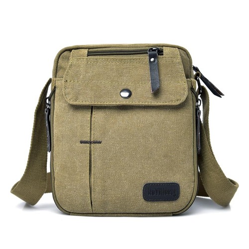 Retro men's casual Korean canvas bag shoulder bag outdoor multi-function travel small messenger bag for men