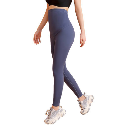 Plus Size Maternity Yoga Pants Set Women's Pregnant Leggings with Belly Support, Maternity Clothing