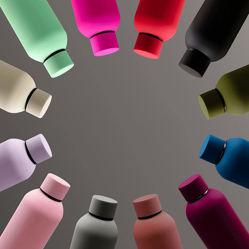   500ml Vacuum Insulation 18/8 Double Wall Stainless Steel Flask Sports Thermo Matte Water Bottle With No Leak