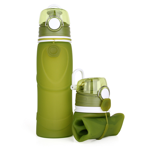 Foldable Silicone Sports Drink Water Bottle   Designed Grm Botella De Agua Collapsible Water Bottle