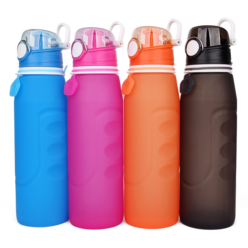 Foldable Silicone Sports Drink Water Bottle   Designed Grm Botella De Agua Collapsible Water Bottle