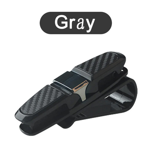  Multi-functional Carbon Fiber Car Glasses Eyeglasses Frame Mount Case Holder Sunglasses Clip