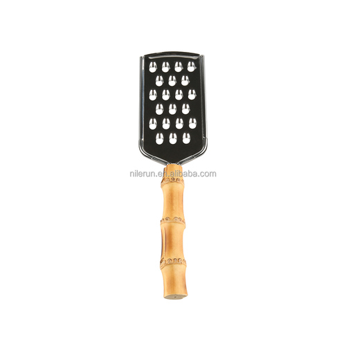 Stainless Steel Bamboo Root Wood Handle Ginger Lettuce Potato Carrot Vegetable Shredding Board Lemon Zester Cheese Grate