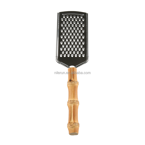 Stainless Steel Bamboo Root Wood Handle Ginger Lettuce Potato Carrot Vegetable Shredding Board Lemon Zester Cheese Grate