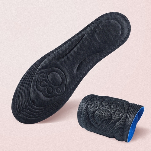 Sponge Massage Shoe Insole 4D Arch Support sweat insoles Shock Absorption Super Soft Insoles