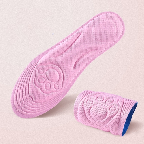 Sponge Massage Shoe Insole 4D Arch Support sweat insoles Shock Absorption Super Soft Insoles