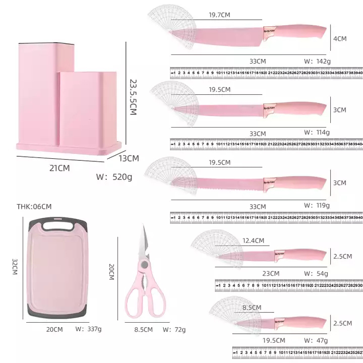 17 Pieces Utensils Kitchenware And Utensils Tool Gadgets Sets Accessories With Kitchen Knife