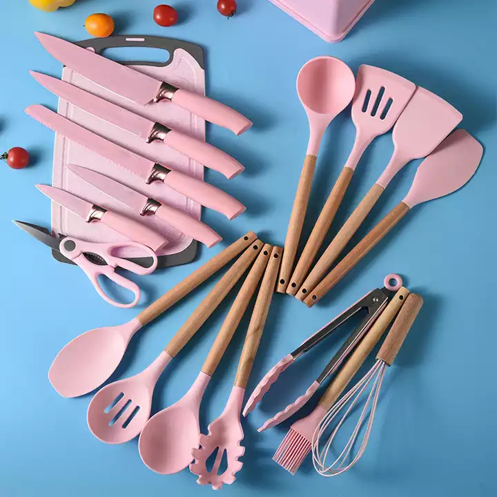 17 Pieces Utensils Kitchenware And Utensils Tool Gadgets Sets Accessories With Kitchen Knife