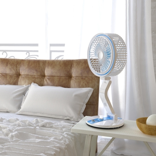 Mini Variety Folding Fan LED Desk Lamp Charging Fan, Random Color Delivery