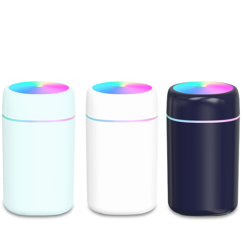 Mini Smart USB LED Humidifier Portable Car Air Purifier & Cool Mist Diffuser for Rooms