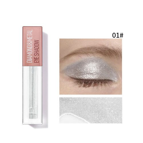 Pudaier Glitter Liquid Eyeshadow Diamond Single Eye Shadow Shimmer Lip Eyes Makeup Cream Waterproof Pigments