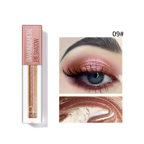 Pudaier Glitter Liquid Eyeshadow Diamond Single Eye Shadow Shimmer Lip Eyes Makeup Cream Waterproof Pigments