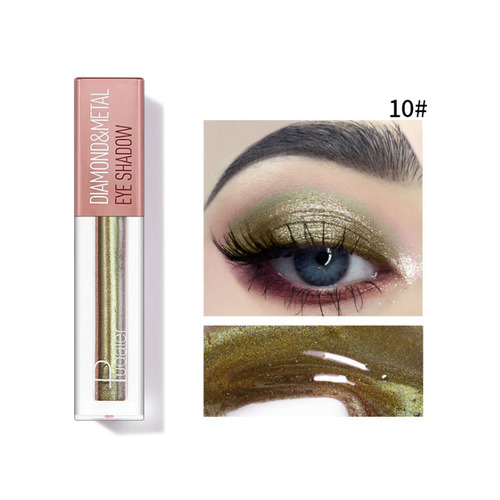 Pudaier Glitter Liquid Eyeshadow Diamond Single Eye Shadow Shimmer Lip Eyes Makeup Cream Waterproof Pigments