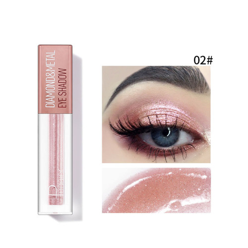 Pudaier Glitter Liquid Eyeshadow Diamond Single Eye Shadow Shimmer Lip Eyes Makeup Cream Waterproof Pigments