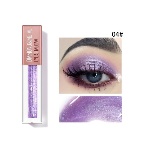 Pudaier Glitter Liquid Eyeshadow Diamond Single Eye Shadow Shimmer Lip Eyes Makeup Cream Waterproof Pigments