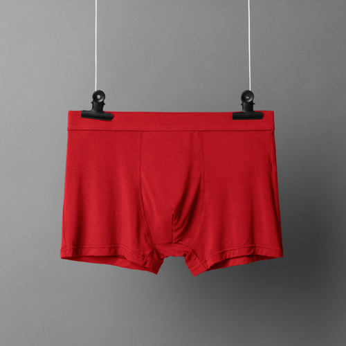  Solid Bamboo Fiber Breathable Comfortable Underwear Super-elastic Shorts Black Underpants men's briefs & boxers