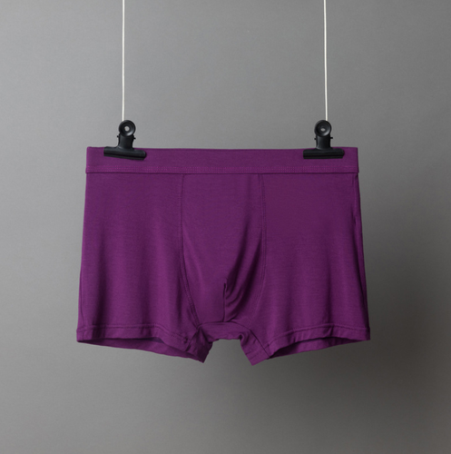  Solid Bamboo Fiber Breathable Comfortable Underwear Super-elastic Shorts Black Underpants men's briefs & boxers