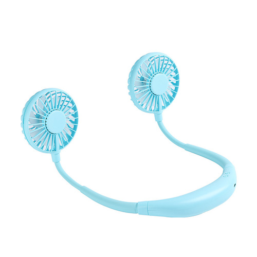 Foldable Neckband Mini Neck Fan USB Cooling LED Neck Fan for Camping Sport Tourism Best Gift Kids Summer Cooler Novelty 