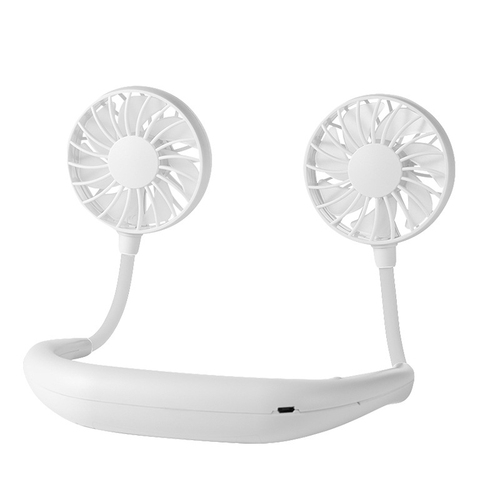 Foldable Neckband Mini Neck Fan USB Cooling LED Neck Fan for Camping Sport Tourism Best Gift Kids Summer Cooler Novelty 